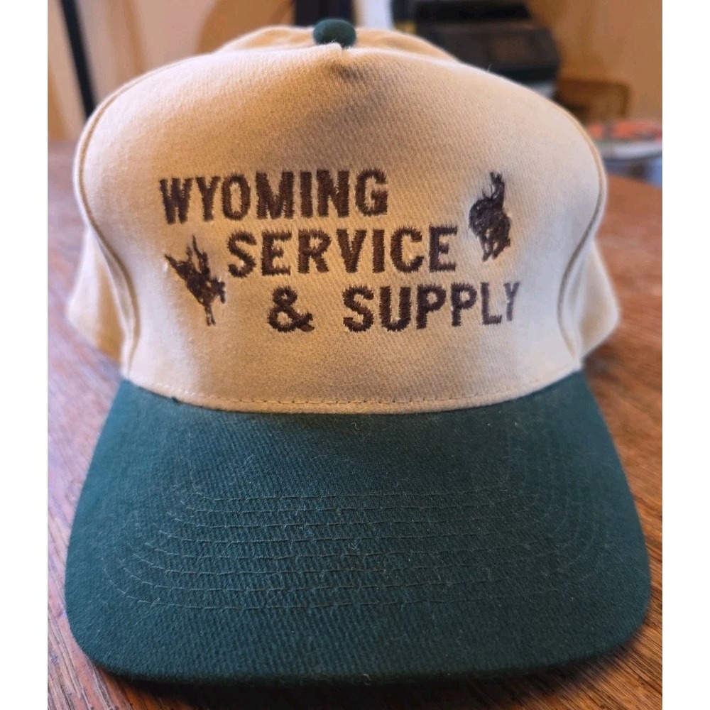 Vintage Wyoming Service And Supply Corduroy Adjustable Trucker Hat Otto Cap‎